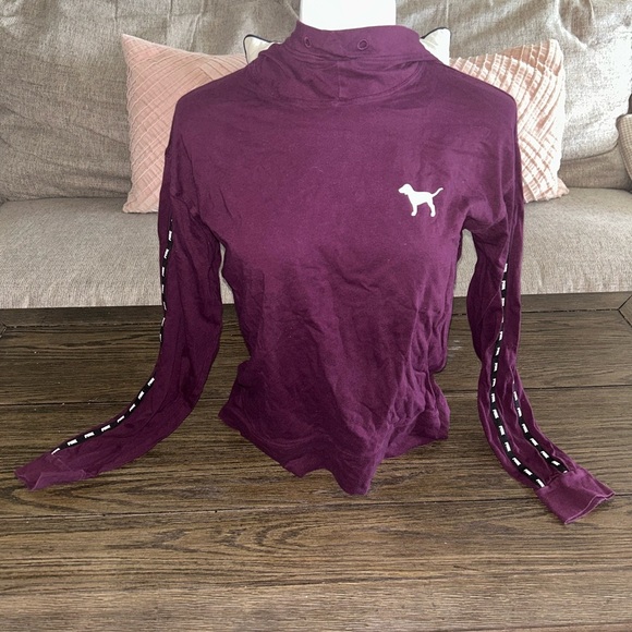Victoria secret pink Women's Purple Long Sleeve Top size xs - Picture 1 of 6